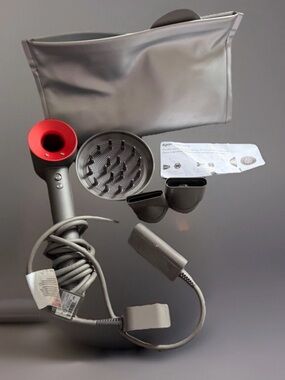 RARE Authentic Limited Edition Dyson Supersonic Hair Dryer Iron/red